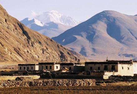 10. Tibetan Village Gyachung Kang in the background.JPG